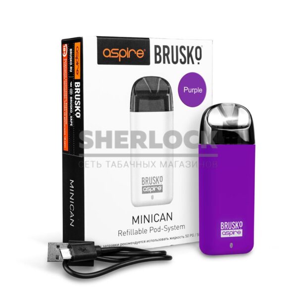 POD-система Aspire BRUSKO MINICAN (Фиолетовый) POD-система Aspire BRUSKO MINICAN (Фиолетовый)