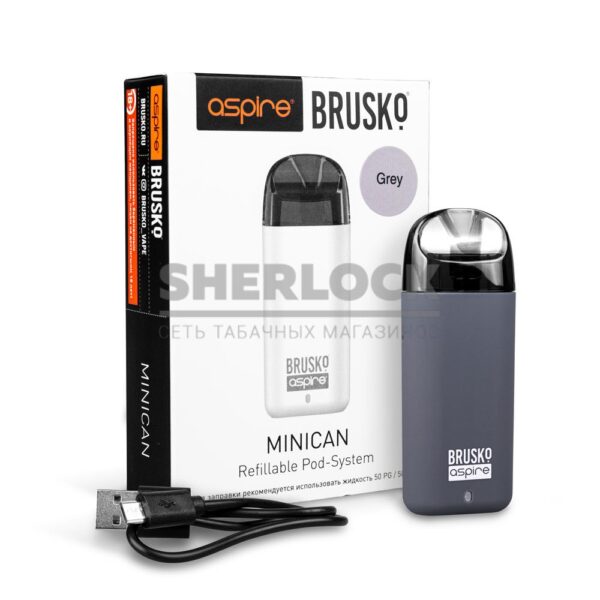 POD-система Aspire BRUSKO MINICAN (Серый) POD-система Aspire BRUSKO MINICAN (Серый)