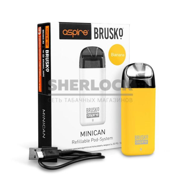 POD-система Aspire BRUSKO MINICAN (Желтый) POD-система Aspire BRUSKO MINICAN (Желтый)