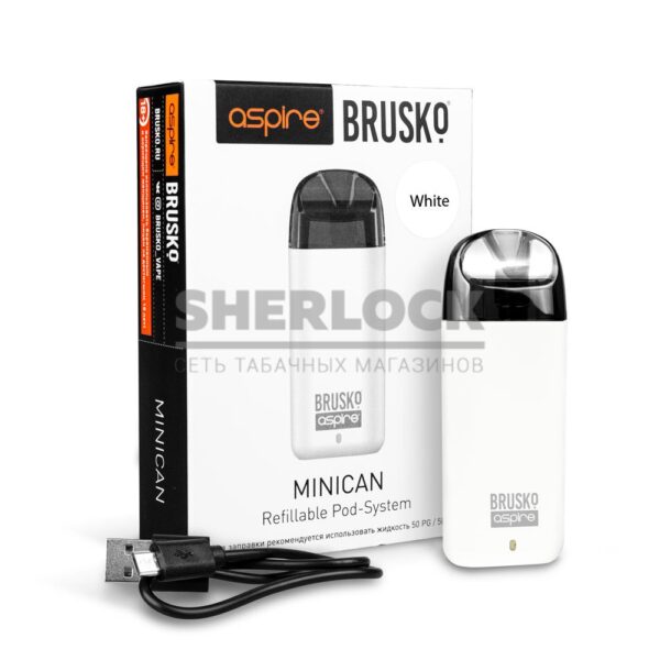POD-система Aspire BRUSKO MINICAN (Белый) POD-система Aspire BRUSKO MINICAN (Белый)