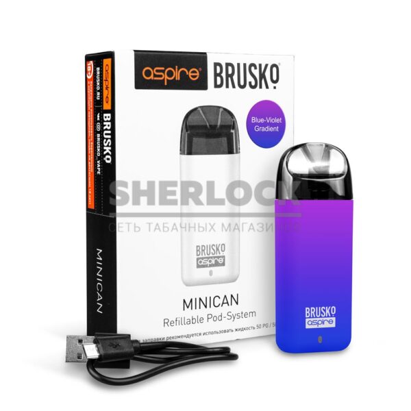 POD-система Aspire BRUSKO MINICAN (Сине-фиолетовый) POD-система Aspire BRUSKO MINICAN (Сине-фиолетовый)