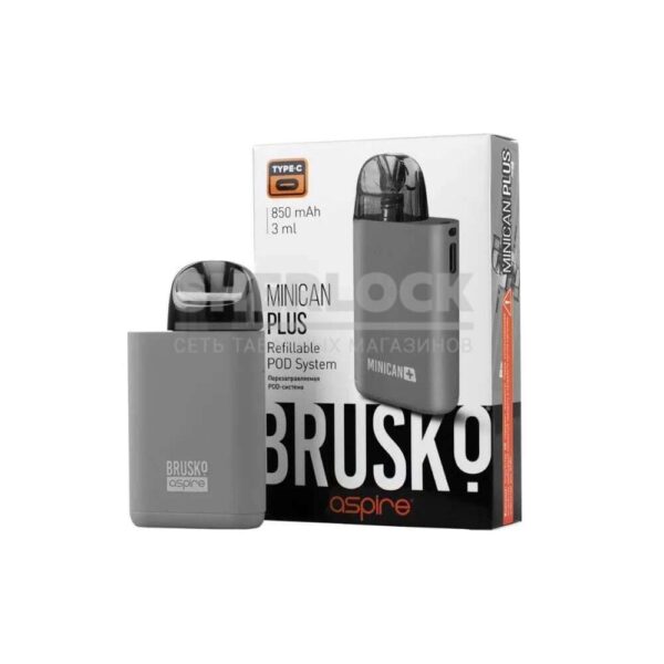 Перезаправляемая POD-система BRUSKO MINICAN PLUS (Серый) Перезаправляемая POD-система BRUSKO MINICAN PLUS (Серый)