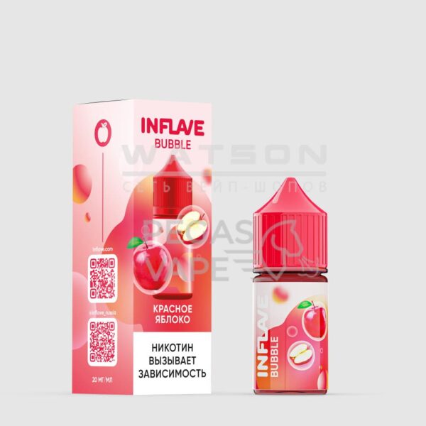 Жидкость INFLAVE BUBBLE (Красное яблоко) 30 мл 2% (20 мг/мл) Жидкость INFLAVE BUBBLE (Красное яблоко) 30 мл 2% (20 мг/мл)