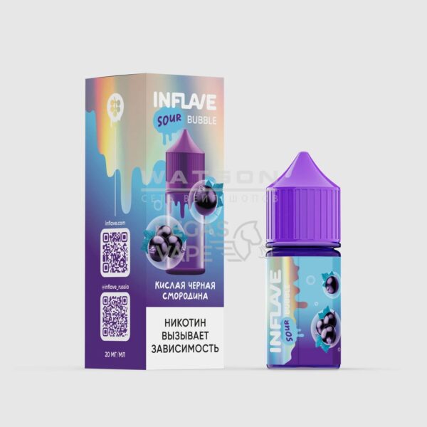 Жидкость INFLAVE BUBBLE (Кислая черная смородина) 30 мл 2% (20 мг/мл) Жидкость INFLAVE BUBBLE (Кислая черная смородина) 30 мл 2% (20 мг/мл)