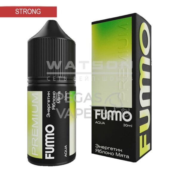 Жидкость FUMMO AQUA HARD (Энергетик яблоко мята) 30 мл 2% (20 мг/мл) Strong Жидкость FUMMO AQUA HARD (Энергетик яблоко мята) 30 мл 2% (20 мг/мл) Strong