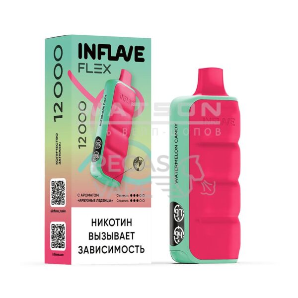 Электронная сигарета INFLAVE FLEX 12000 (Арбузные леденцы) Электронная сигарета INFLAVE FLEX 12000 (Арбузные леденцы)