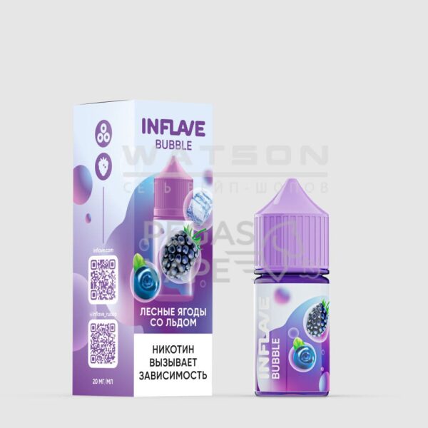 Жидкость INFLAVE BUBBLE (Мятные лесные ягоды) 30 мл 2% (20 мг/мл) Жидкость INFLAVE BUBBLE (Мятные лесные ягоды) 30 мл 2% (20 мг/мл)