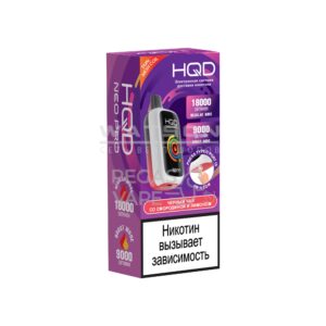 Электронная сигарета HQD NEO PRO 18000 (Черный чай со смородиной и лимоном)
