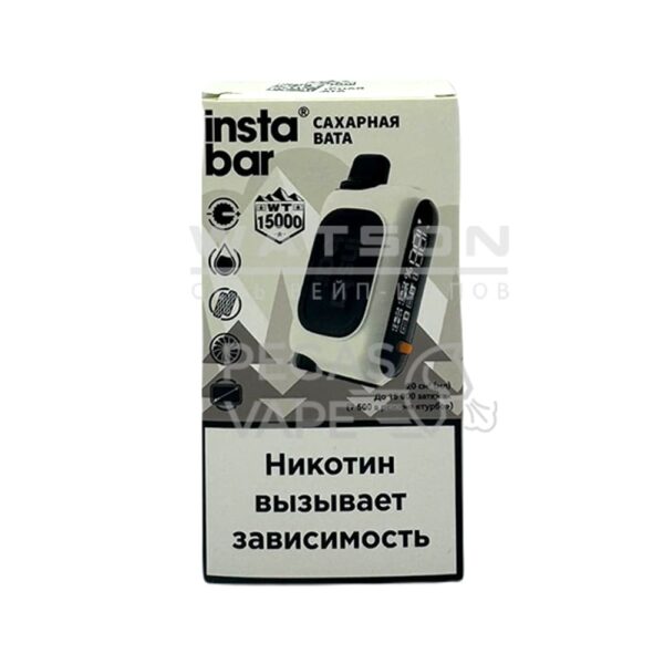 Электронная сигарета PLONQ INSTABAR 15000 (Сахарная вата) Электронная сигарета PLONQ INSTABAR 15000 (Сахарная вата)