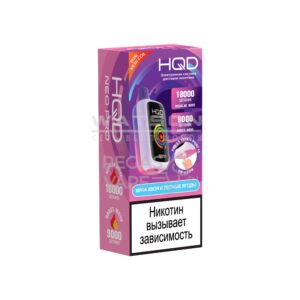 Электронная сигарета HQD NEO PRO 18000 (Мята хвоя и лесные ягоды)