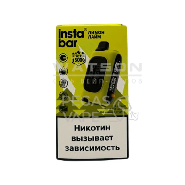 Электронная сигарета PLONQ INSTABAR 15000 (Лимон лайм) Электронная сигарета PLONQ INSTABAR 15000 (Лимон лайм)