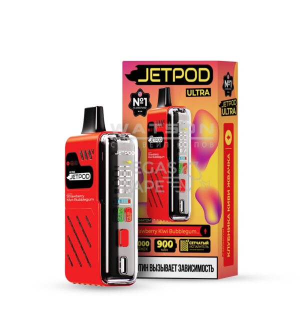 Электронная сигарета JETPOD ULTRA 14000 Strawberry kiwi bubblegum (Клубники киви жвачка) Электронная сигарета JETPOD ULTRA 14000 Strawberry kiwi bubblegum (Клубники киви жвачка)