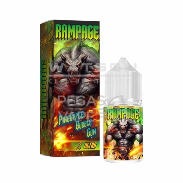 Жидкость RAMPAGE Ultra 2 Pineapple Bubble Gum (Жевательная Жвачка Ананас) 30 мл 2% (20 мг/мл) Strong Жидкость RAMPAGE Ultra 2 Pineapple Bubble Gum (Жевательная Жвачка Ананас) 30 мл 2% (20 мг/мл) Strong