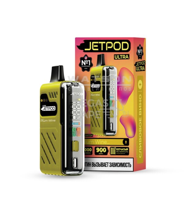 Электронная сигарета JETPOD ULTRA 14000 Plum Wine (Сливовое вино) Электронная сигарета JETPOD ULTRA 14000 Plum Wine (Сливовое вино)