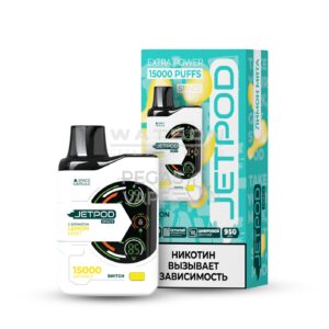 Электронная сигарета JETPOD SPACE 15000 Lemon mint (Лимон мята)