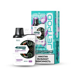 Электронная сигарета JETPOD SPACE 15000 BLack currant basil (Черная Смородина Базилик)