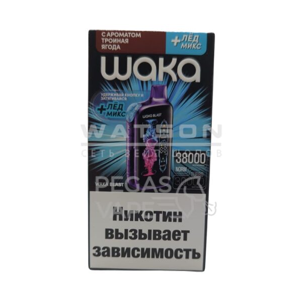 Электронная сигарета WAKA BLAST 38000 (Тройная Ягода - Лёд микс) Электронная сигарета WAKA BLAST 38000 (Тройная Ягода - Лёд микс)