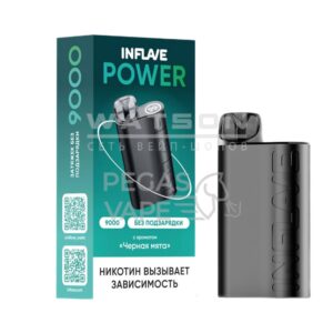 Электронная сигарета INFLAVE POWER 9000 (Черная мята)