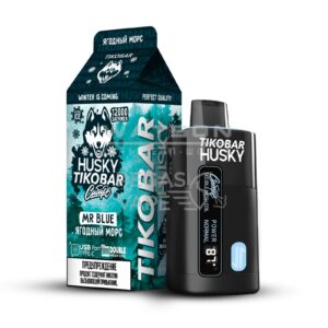 Электронная сигарета HUSKY x TIKOBAR 12000 Strong MR Blue (Ягодный морс)