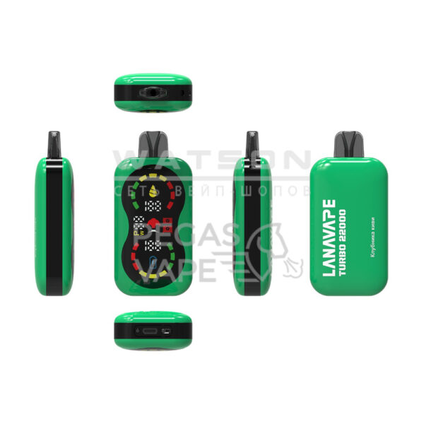 Электронная сигарета LANAVAPE TURBO 22000 (Клубника киви) Электронная сигарета LANAVAPE TURBO 22000 (Клубника киви)