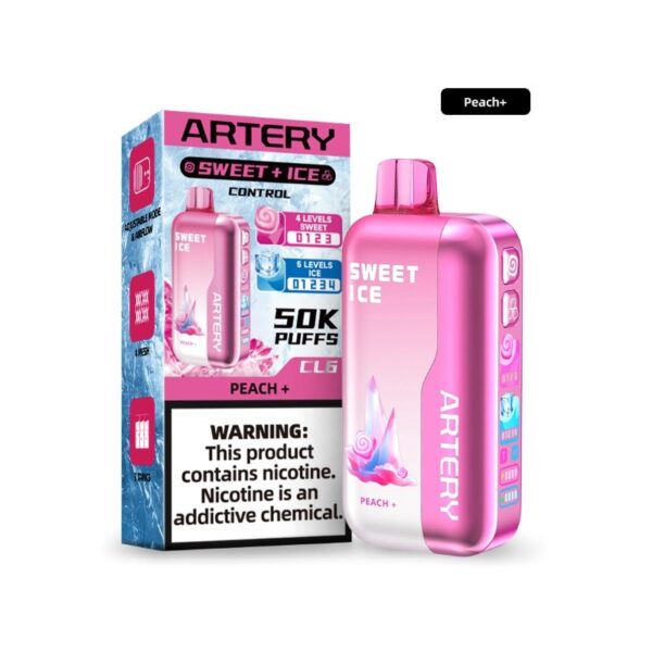 Электронная сигарета Artery CL6 50000 (NIC+ICE edition) (Персик) Электронная сигарета Artery CL6 50000 (NIC+ICE edition) (Персик)