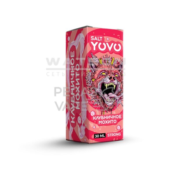 Жидкость YOVO Salt Strong (Клубничное мохито) 30 мл 2% (20 мг/мл) Strong Жидкость YOVO Salt Strong (Клубничное мохито) 30 мл 2% (20 мг/мл) Strong