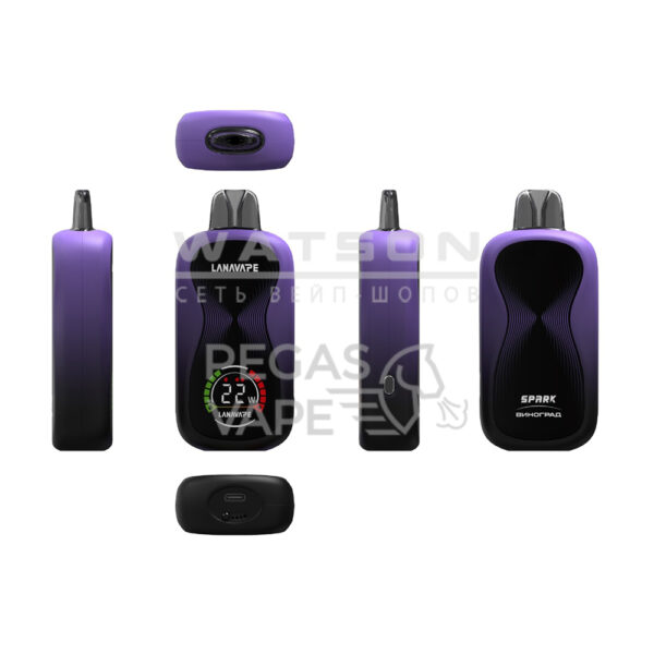 Электронная сигарета LANAVAPE SPARK 30000 (Виноград) Электронная сигарета LANAVAPE SPARK 30000 (Виноград)