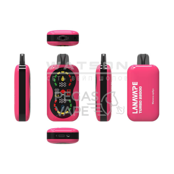 Электронная сигарета LANAVAPE TURBO 22000 (Малина арбуз) Электронная сигарета LANAVAPE TURBO 22000 (Малина арбуз)