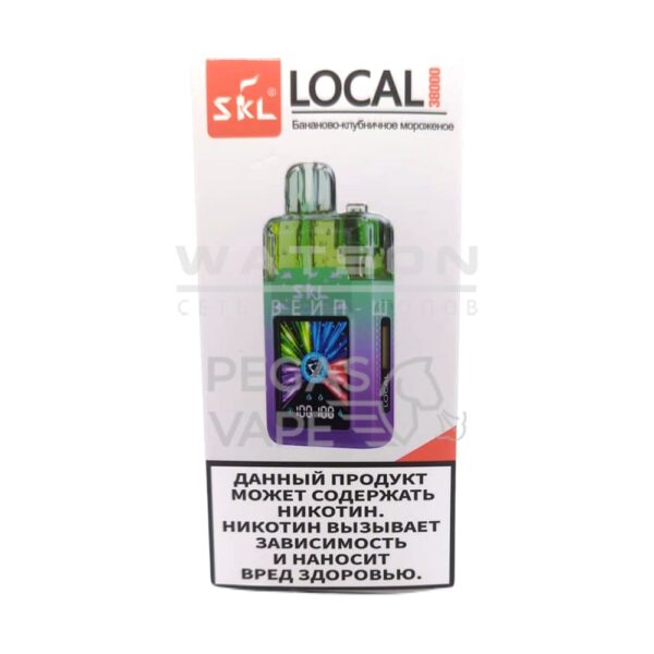 Электронная сигарета SKL LOCAL 38000 (Бананово-клубничное мороженое) Электронная сигарета SKL LOCAL 38000 (Бананово-клубничное мороженое)