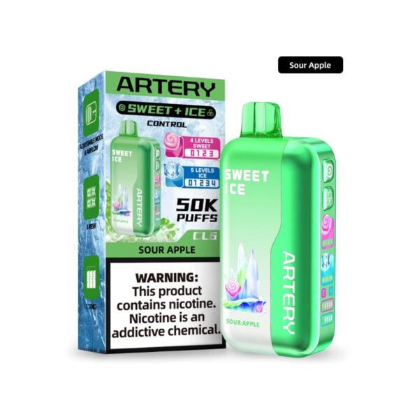 Электронная сигарета Artery CL6 50000 (NIC+ICE edition) (Кислое яблоко) Электронная сигарета Artery CL6 50000 (NIC+ICE edition) (Кислое яблоко)