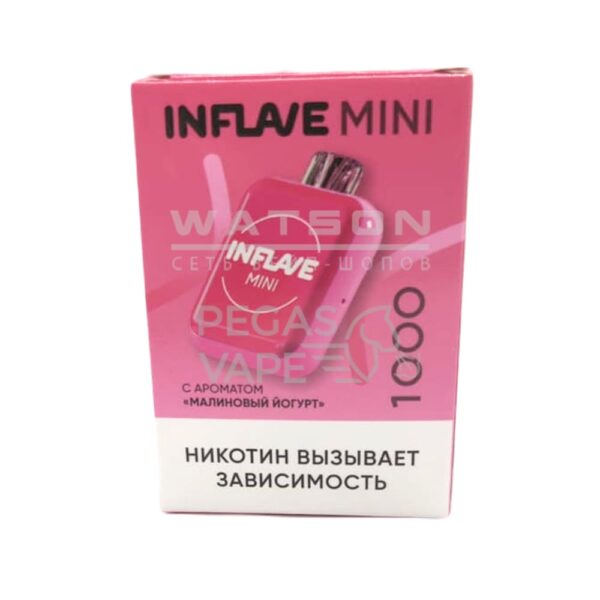 Электронная сигарета INFLAVE MINI 1000 Малиновый йогурт Электронная сигарета INFLAVE MINI 1000 Малиновый йогурт