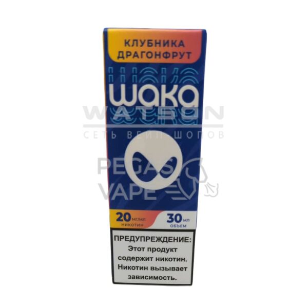 Жидкость WAKA Salt Strong (Клубника драгонфрукт) 30 мл 2% (20 мг/мл) Strong Жидкость WAKA Salt Strong (Клубника драгонфрукт) 30 мл 2% (20 мг/мл) Strong