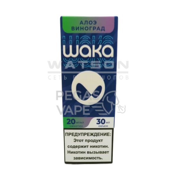 Жидкость WAKA Salt Strong (Алоэ виноград) 30 мл 2% (20 мг/мл) Strong Жидкость WAKA Salt Strong (Алоэ виноград) 30 мл 2% (20 мг/мл) Strong