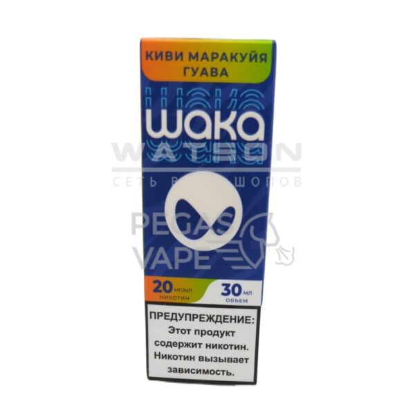 Жидкость WAKA Salt Strong (Киви маракуйя гуава) 30 мл 2% (20 мг/мл) Strong Жидкость WAKA Salt Strong (Киви маракуйя гуава) 30 мл 2% (20 мг/мл) Strong