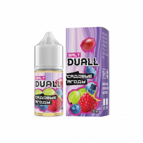 Жидкость DUALL Salt (Садовые ягоды ) 30 мл 2% (20 мг/мл) Жидкость DUALL Salt (Садовые ягоды ) 30 мл 2% (20 мг/мл)