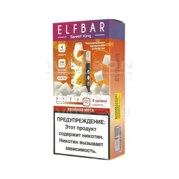 Электронная сигарета Elf Bar Sweet King 30000 (Хвойная мята) Электронная сигарета Elf Bar Sweet King 30000 (Хвойная мята)