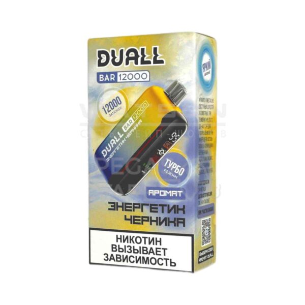 Электронная сигарета DUALL BAR 12000 (Энергетик черника) Электронная сигарета DUALL BAR 12000 (Энергетик черника)