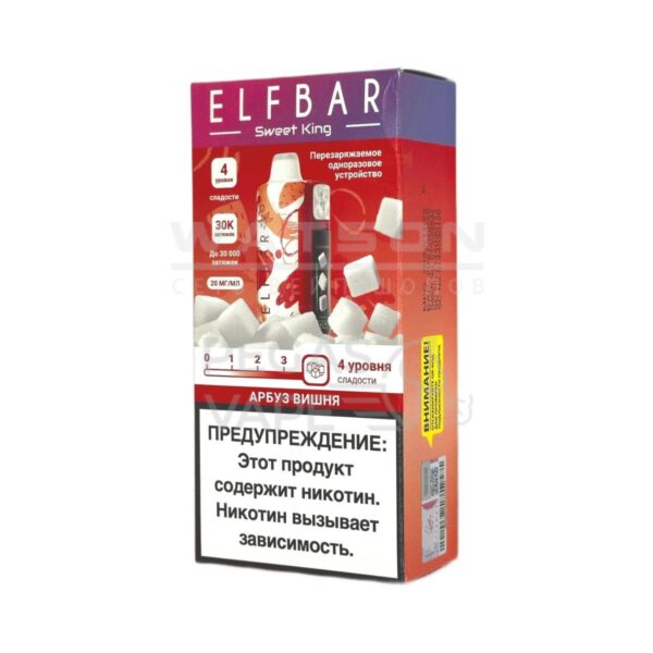 Электронная сигарета Elf Bar Sweet King 30000 (Арбуз вишня) Электронная сигарета Elf Bar Sweet King 30000 (Арбуз вишня)