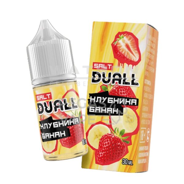 Жидкость DUALL Salt (Клубника банан ) 30 мл 2% (20 мг/мл) Жидкость DUALL Salt (Клубника банан ) 30 мл 2% (20 мг/мл)