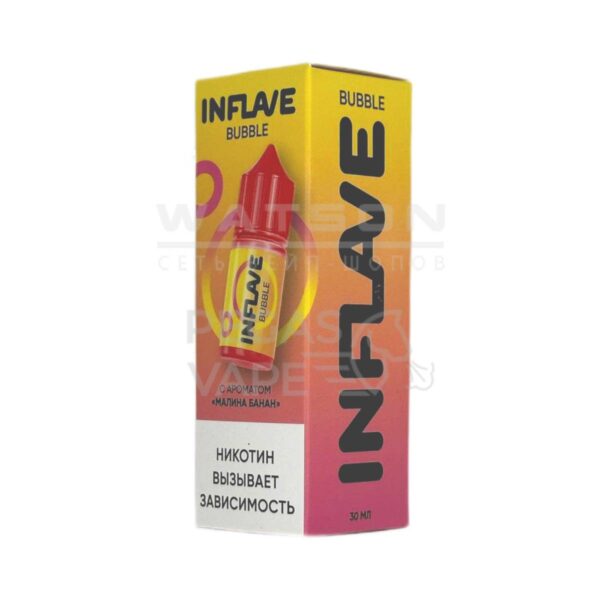 Жидкость INFLAVE BUBBLE (Малина банан) 30 мл 2% (20 мг/мл) Жидкость INFLAVE BUBBLE (Малина банан) 30 мл 2% (20 мг/мл)