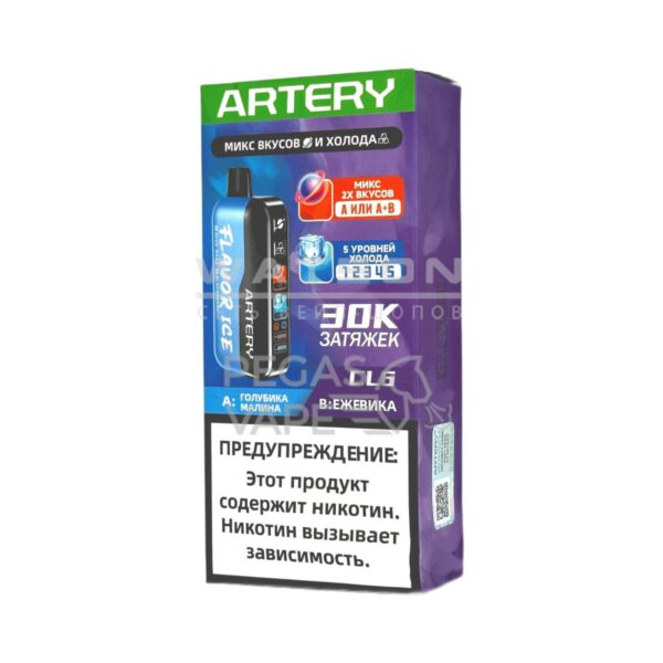 Электронная сигарета Artery CL6 30000 (FLAVOR+ICE edtion) (Голубика малина ежевика) Электронная сигарета Artery CL6 30000 (FLAVOR+ICE edtion) (Голубика малина ежевика)