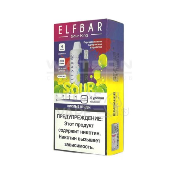 Электронная сигарета Elf Bar Sour King 30000 (Кислые ягоды) Электронная сигарета Elf Bar Sour King 30000 (Кислые ягоды)