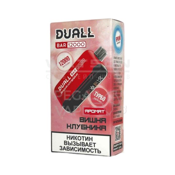 Электронная сигарета DUALL BAR 12000 (Вишня Клубника) Электронная сигарета DUALL BAR 12000 (Вишня Клубника)