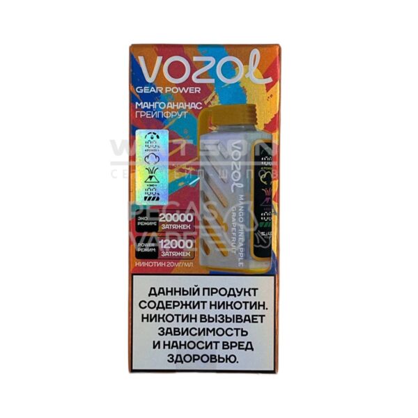 Электронная сигарета VOZOL GEAR POWER 20000 (Манго ананас грейпфрут) Электронная сигарета VOZOL GEAR POWER 20000 (Манго ананас грейпфрут)
