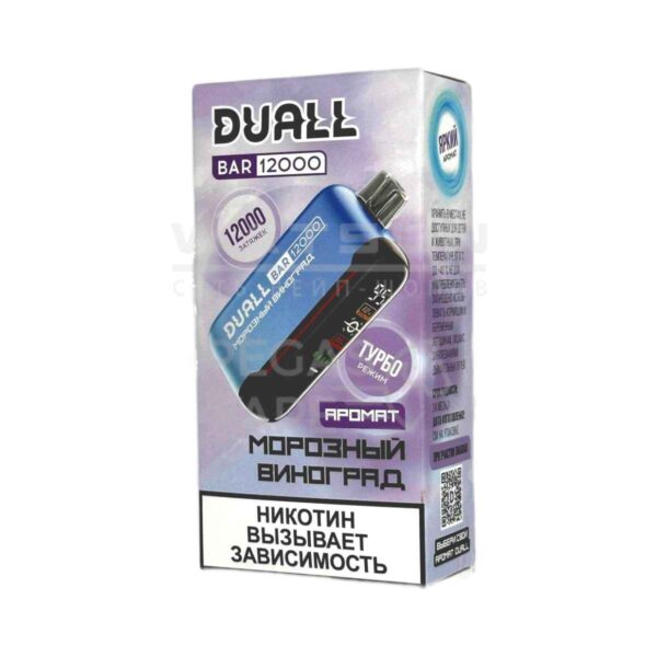 Электронная сигарета DUALL BAR 12000 (Морозный виноград) Электронная сигарета DUALL BAR 12000 (Морозный виноград)