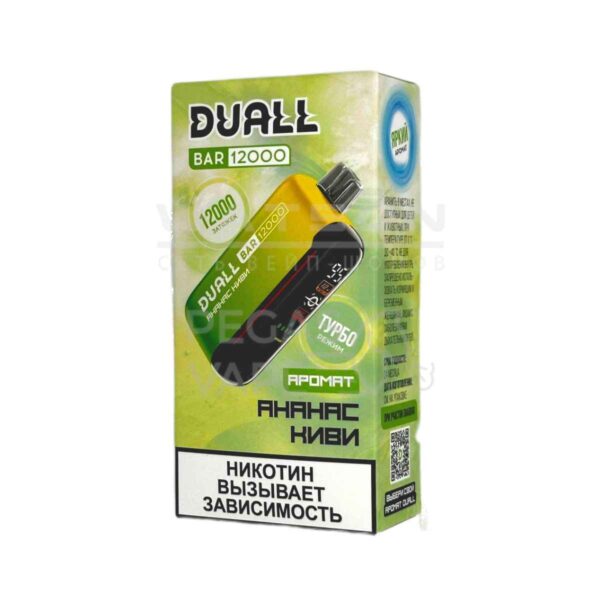 Электронная сигарета DUALL BAR 12000 (Ананас киви) Электронная сигарета DUALL BAR 12000 (Ананас киви)