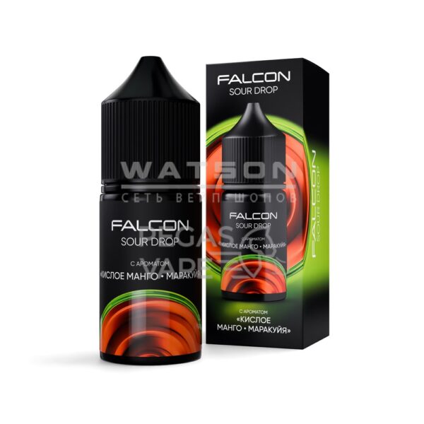 Жидкость FALCON SOUR DROP 30 мл (Кислое манго - маракуйя) 30 мл 2% (20 мг/мл) Жидкость FALCON SOUR DROP 30 мл (Кислое манго - маракуйя) 30 мл 2% (20 мг/мл)