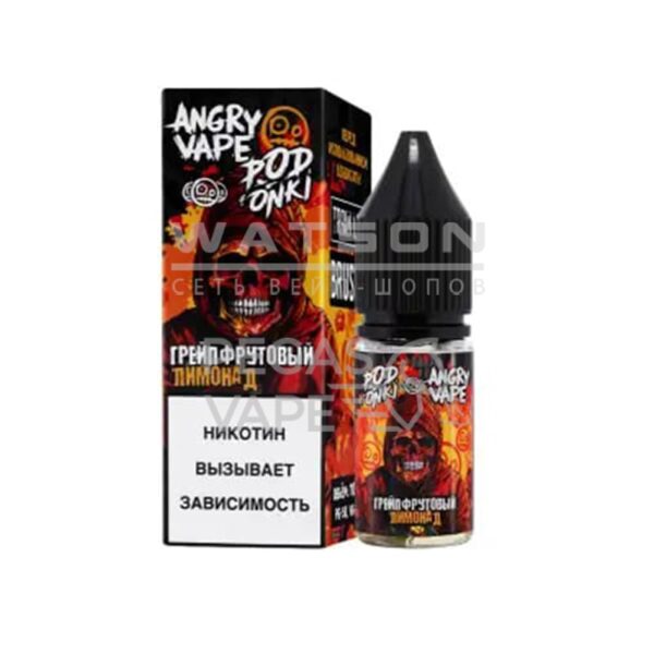 Жидкость ANGRY VAPE x PODONKI (Грейпфрутовый лимонад) 10 мл 2% (20 мг/мл) Жидкость ANGRY VAPE x PODONKI (Грейпфрутовый лимонад) 10 мл 2% (20 мг/мл)