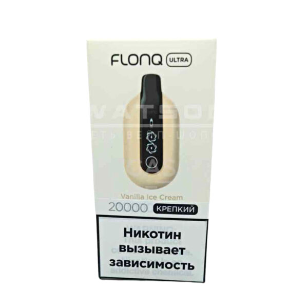 Электронная сигарета FLONQ ULTRA 20000 (Ванильное мороженое) Электронная сигарета FLONQ ULTRA 20000 (Ванильное мороженое)