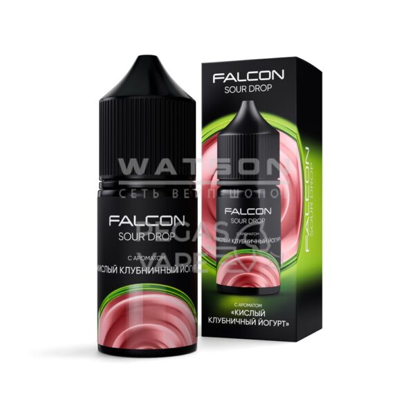 Жидкость FALCON SOUR DROP 30 мл (Кислый клубничный йогурт) 30 мл 2% (20 мг/мл) Жидкость FALCON SOUR DROP 30 мл (Кислый клубничный йогурт) 30 мл 2% (20 мг/мл)